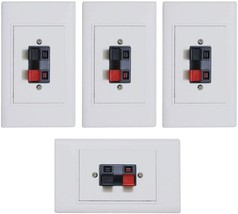 Speaker Wall Plates With Terminal Block For Stereo Home, 4Pack, 2 Terminal - $34.96