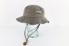 Vtg 90s Hurley Surfing Faded Spell Out Boonie Bucket Hat Cap Cotton OSFA... - £47.44 GBP