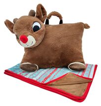 Animal Adventure Rudolph Red-Nosed Reindeer 2-in-1 Cuddle Bud Blanket 29x40 - $172.85 MXN Animal Adventure Rudolph Red-Nosed Reindeer 2-in-1 Cuddle Bud Blanket 29x40 - $172.85 MXN