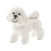 Leonardo Collection Bichon Frise Ornament Dog, Stone, White  - £17.01 GBP