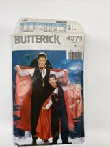 1990 Butterick Sewing Pattern 4971 &quot;Men&#39;s/BOYS&#39; Cape Bow-Tie Vest Pant&quot;H... - £6.04 GBP