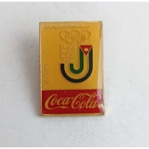 Vintage Coca-Cola Jordan Olympic Lapel Hat Pin - $12.38