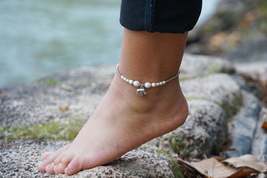 White Elephant Pendant Boho Silver Anklet - £9.99 GBP