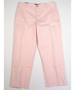 Chaps Relaxed Fit Cotton Flat Front Pink Mitchell Casual Pants Men&#39;s NWT - £39.04 GBP