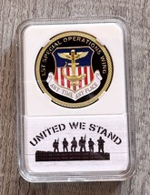 AIR FORCE 1st SPECIAL OPERATIONS WING Challenge Coin with beautiful case - $14.84