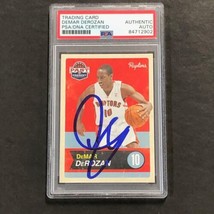 2012 Past &amp; Present #19 DeMar DeRozan Signed Card AUTO PSA Slabbed Raptors - £103.88 GBP