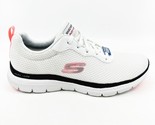 Skechers Flex Appeal 4.0 White Black Pink Womens Size 6 Slip On Shoes - $49.95