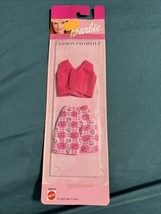 Barbie Fashion Favorites Pink Plaid Shorts Pink Crop Tank Top NIP - $19.80