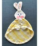 Fisher Price 441 Security Bunny Plaid Yellow Lovey Blanket Vtg 1979 Plus... - $1,616.52 MXN