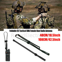 Two Way Radio SMA-Female Dual Band Tactical Antenna VHF/UHF Bao Feng UV-5R UV-82 - £15.41 GBP