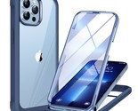 Glass Iphone 13 Pro Case 6.1 Inch, 2023 Upgrade Full-Body Clear Bumper C... - £27.08 GBP