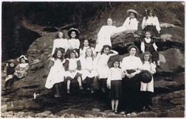 Postcard RPPC Family Picnic On The Beach Great Britain - $9.89