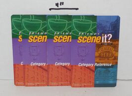 Scene it Friends Edition DVD Board Game Replacement Set of 4 Category Cards - $4.90