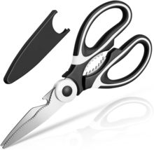 Kitchen Shears - QtoiKce Kitchen Scissors Heavy Duty Stainless Steel Food Shears - £6.41 GBP