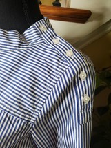 Crown &amp; Ivy Shirt Womens Size Small 3/4 Sleeve Blue and white - $22.00