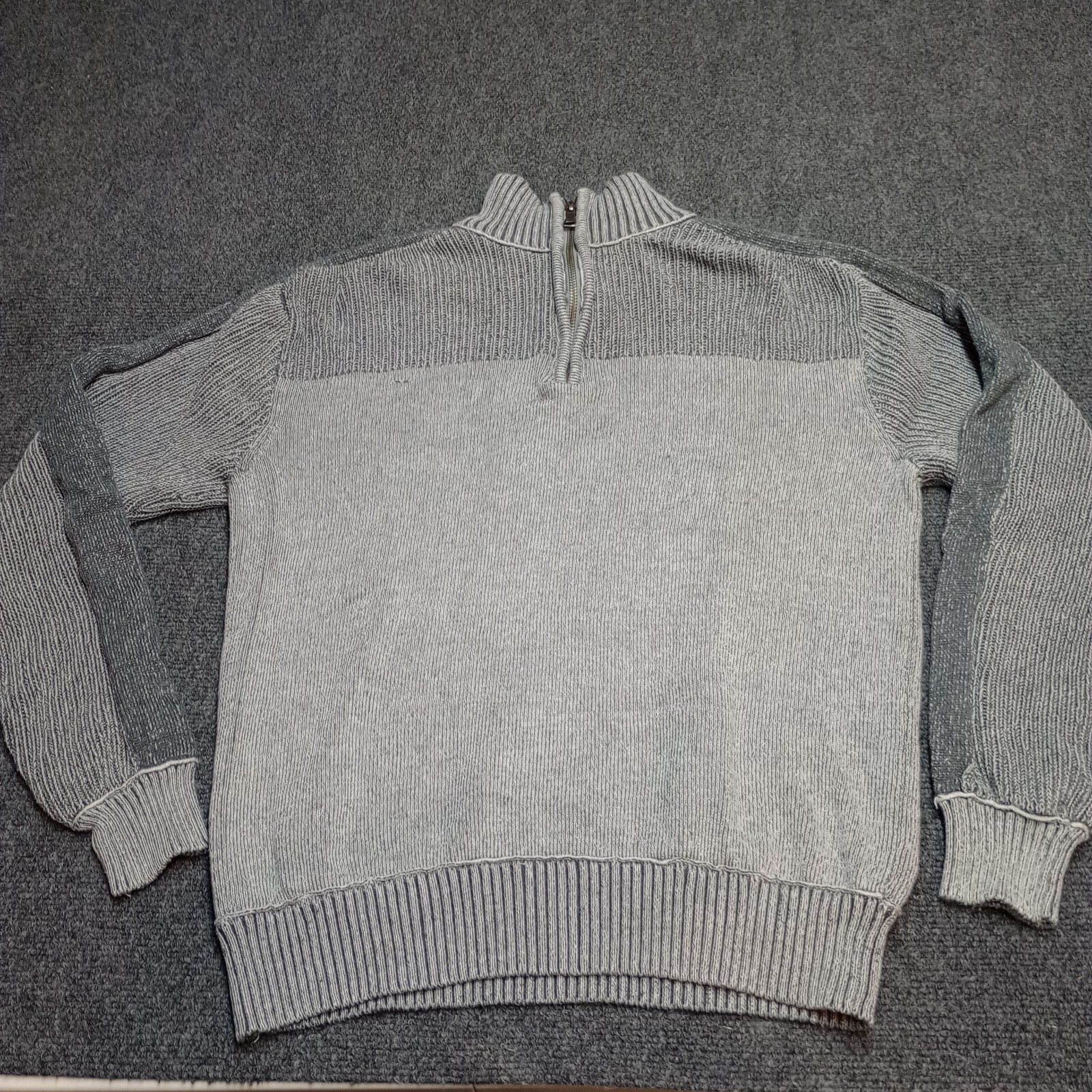 Buckle BKE Sweater Men Medium Gray 1/4 Zip Long Sleeve Crew Neck Outdoor... - $17.05