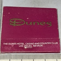 Vintage Matchbook  Dunes Hotel, Casino and Country Club Las Vegas, NV  gmg - $29.70