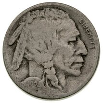 1924-S 5C Buffalo Nickel in Very Good VG Condition, Natural Color, Some ... - $51.93