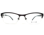 Helium Eyeglasses Frames 4294 BRN Brown Blue Square Cat Eye Crystals 53-... - $60.59