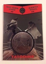 2015 Star Wars Chrome Jedi Vs Sith Jinn Vs Maul Medallion #048/150 - £14.36 GBP