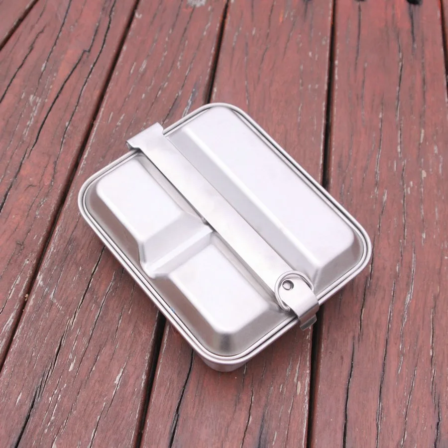 Army Style Outdoor Cookware Mess Tin Camping Fry Pan Mess Kit, Lightweight - £44.04 GBP+