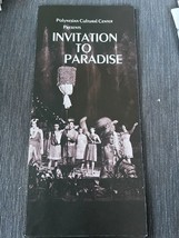 Polynesian Cultural Center Invitation to Paradise Hawaii HI  1960s brochure - £13.72 GBP