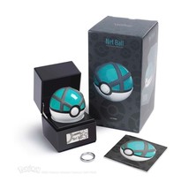 Pokemon Net Ball The Wand Company Officially Licensed Green Gray Figure Pokeball - £105.50 GBP