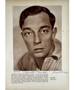 BUSTER KEATON Signed Autographed 1930 Photoplay BOOK PAGE PICTURE COMEDY... - €2.509,94 EUR