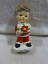 Vintage Price Imports Japan Ceramic Christmas December Birthday Boy Figu... - $255.90 MXN