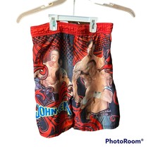 WWE Wrestlers L (10-12) Boys Swim Trunks Red Black Style W270623WT Polyester - £15.31 GBP