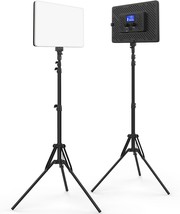 2 Pack Photography Lighting Kit With 73&#39;&#39; Tripod Stand, 20W Led Video Light - $142.92