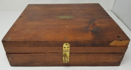 Shriners Padded Box Wood Brass Handmade AINAD Temple 1930s East Alton Il... - £22.74 GBP