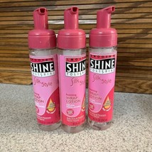 3X Smooth ‘N Shine Polishing Silk Style Wrap Lotion 8.5 Oz No Lid Shelf Wear - £24.68 GBP