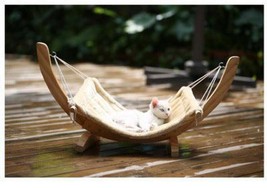 Cozy Paws Wooden Cat Hammock Bed - The Perfect Pet Haven! - £32.50 GBP+
