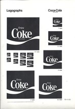 Coke Logographs for Print Ads  10 Diff Sizes 12 X 9 inches - $0.99