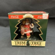 NEW Coca-Cola Santa Claus Christmas Ornament KG  Xmas Bottle Coke 1995 V... - $14.85