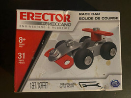 Erector Set By Meccano Mini Race Car Engineering & Robotics - $7.68