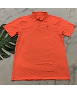 Proud 90 Mens Golf Polo Shirt Size L Neon Orange Short Sleeve Solid Stretch - $500.24 MXN