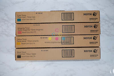 Genuine Xerox Color C60, C70 CMYK Toner Set 006R01655,6R01656,6R01657,6R01658 - $519.75