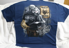 Skeleton Skull Marilyn Monroe Gun Untamed Tattoo Most Wanted T-SHIRT Shirt - £9.08 GBP