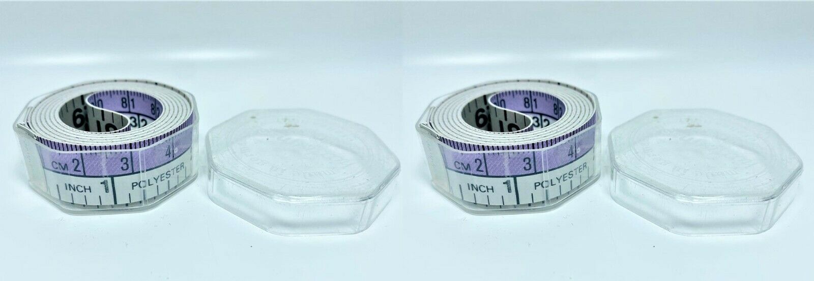 Lot of 2 Allary 60&quot; Tape Measure in Clear Case - PURPLE - $8.89