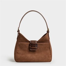Retro Totes Bags For Women Fashion Purse Matte Suede Women Handbags Solid Undera - £36.70 GBP