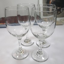 Wine Glass Clear 12 ounce Set of 4 With Stem Liqueur Cabernet Rose Glasses Lot - £8.69 GBP