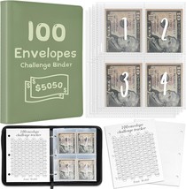 100 Envelope Challenge Budget Planner $5,050 Money Saving Challenge Bind... - $13.99
