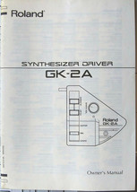 Roland GK-2A Synthesizer Driver Original Owner&#39;s Manual Book, Made in Ja... - $29.69