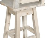 Montana Woodworks Homestead Collection Swivel Barstool with Moose Design... - $609.99
