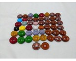 Lot Of (50) Board Game Trading Card Game Glass Bead Counters - £31.30 GBP