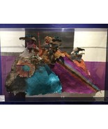 M Mazur-Gold Mixed Media HANDMADE PAPER Wall Sculpture Painting ART 48x ... - $2,490.26 CAD