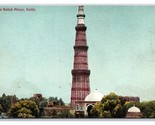 Qutab Minar Monument New Delhi India UNP Unused DB Postcard O16 - $3.91
