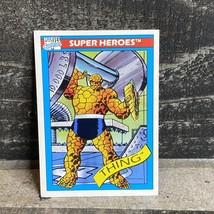 The Thing 1990 Impel Marvel Universe Series 1 Card #6 Fantastic Four - $4.46